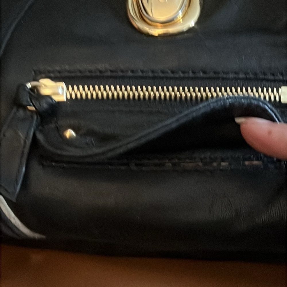 Betsey Johnson Vintage Black Lambskin Studded Shoulderbag Limited Edition - Picture 5 of 14